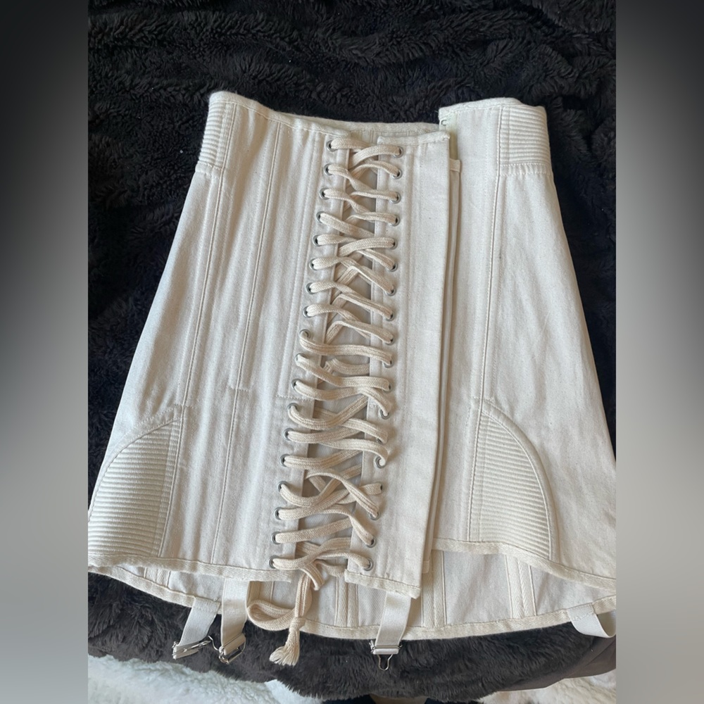 Orseund Iris Gamine Skirt Ivory Size Small